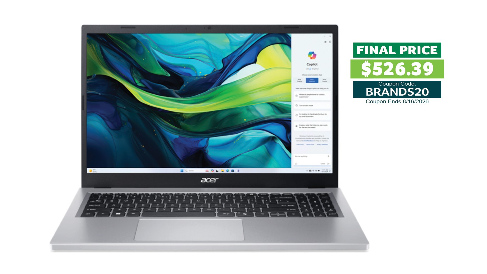 Acer Aspire Go 15 Laptop 15.6