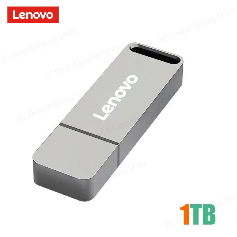 1TB/2TB/16TB Lenovo USB Flash Drive Metal Memory Stick Pen Thumb Disk Storage