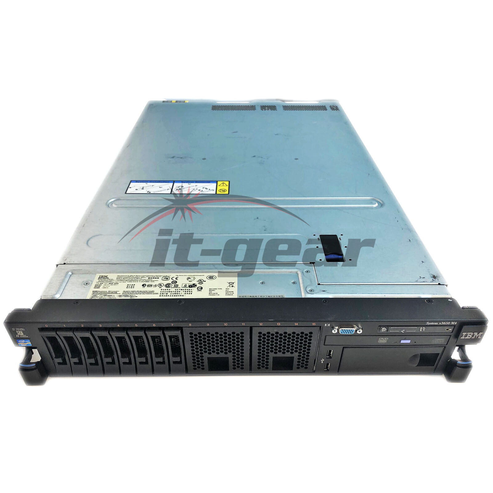 IBM 7915-AC1 X3650 M4, 2 X E5-2609 2.4, 32GB, 2X 300GB, DUAL NIC, DUAL 550W PSU