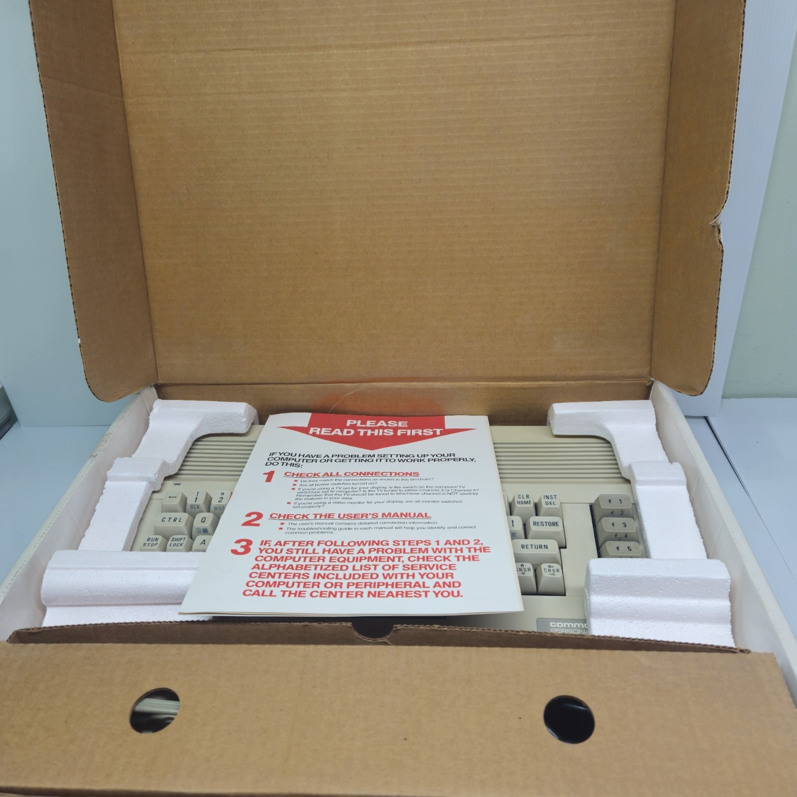 Vintage 1989 Commodore 64 C64 Tested Working Matching Serial Box C64E Bundle
