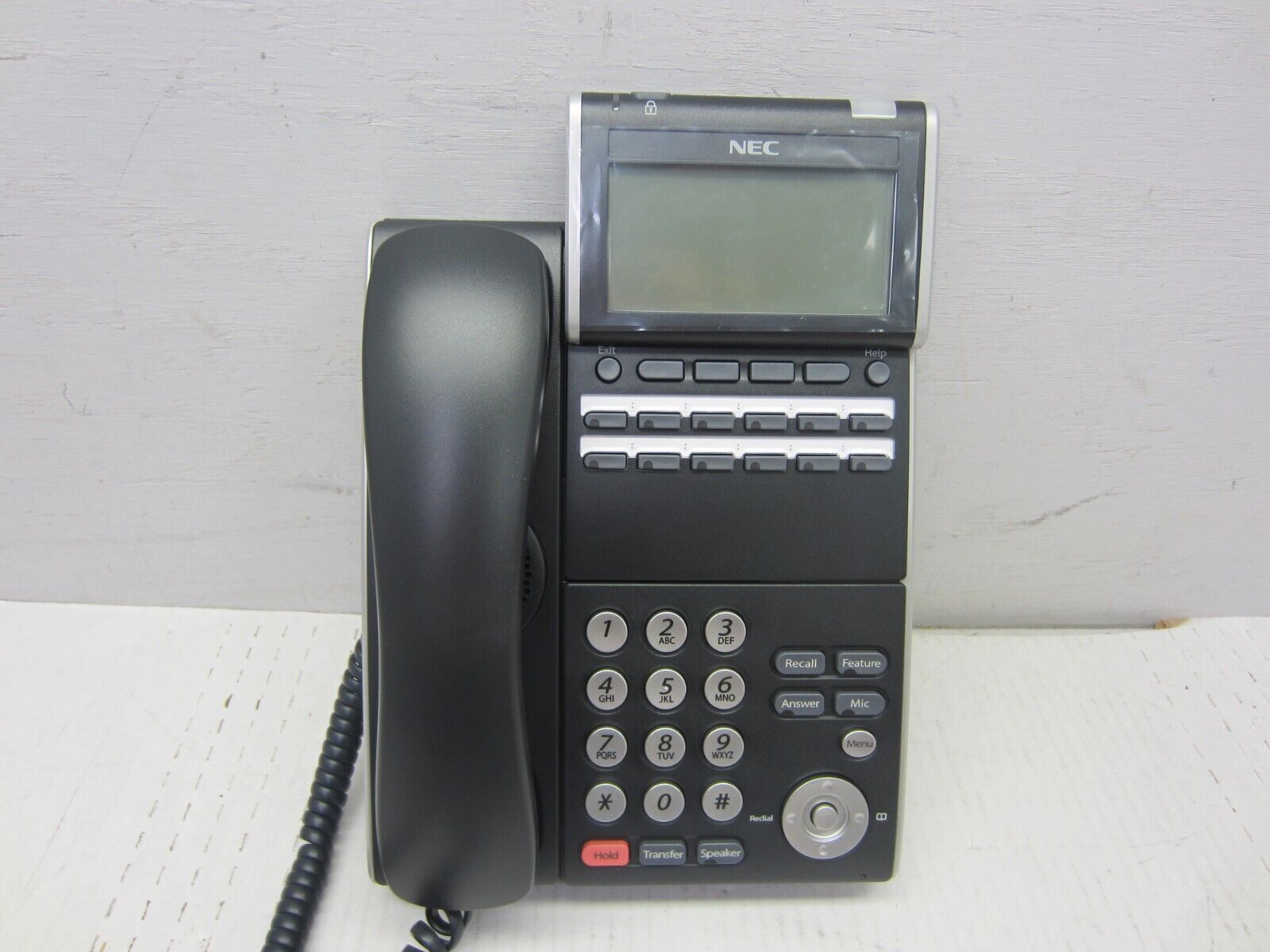 NEC ITL-12D-1 (BK) - DT730 - 12 Button Display IP Phone  (8 In-Stock) New