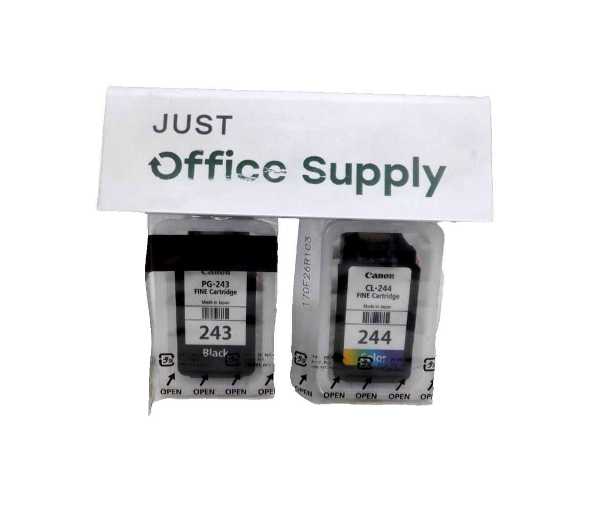 Genuine OEM Canon PG-243 Black & CL-244 Color Ink Bulk Packaging 