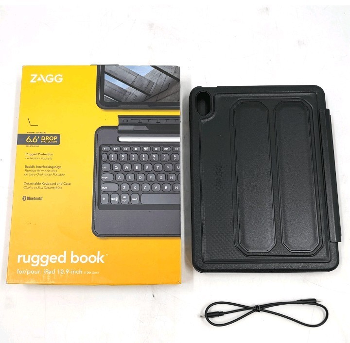ZAGG Rugged Book For Apple iPad 10.9-Inch (10th Gen) - Black - 103111478