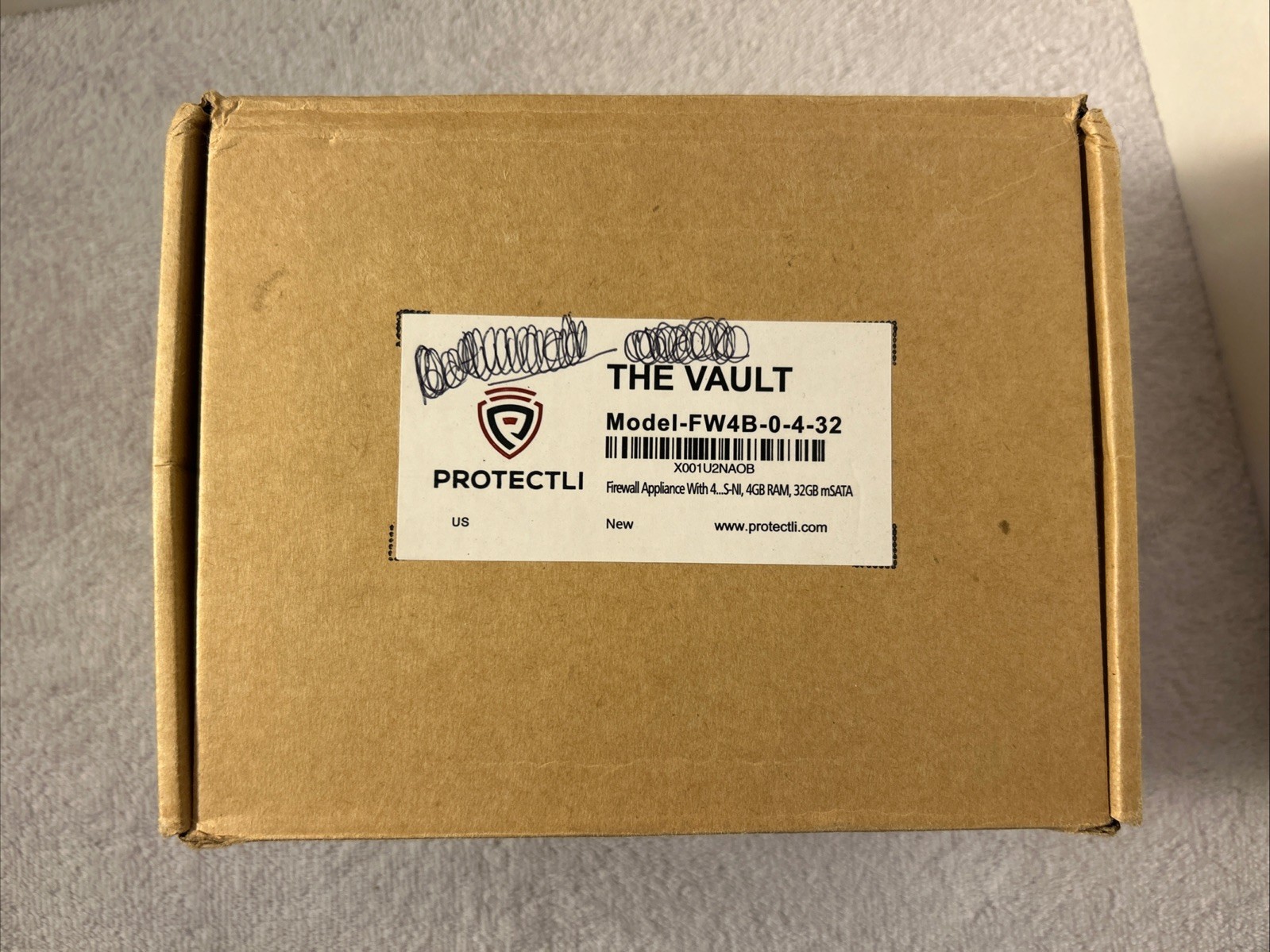 Protectli Vault FW4B-0-4-32 Firewall Micro Appliance, 4GB RAM, parts Only