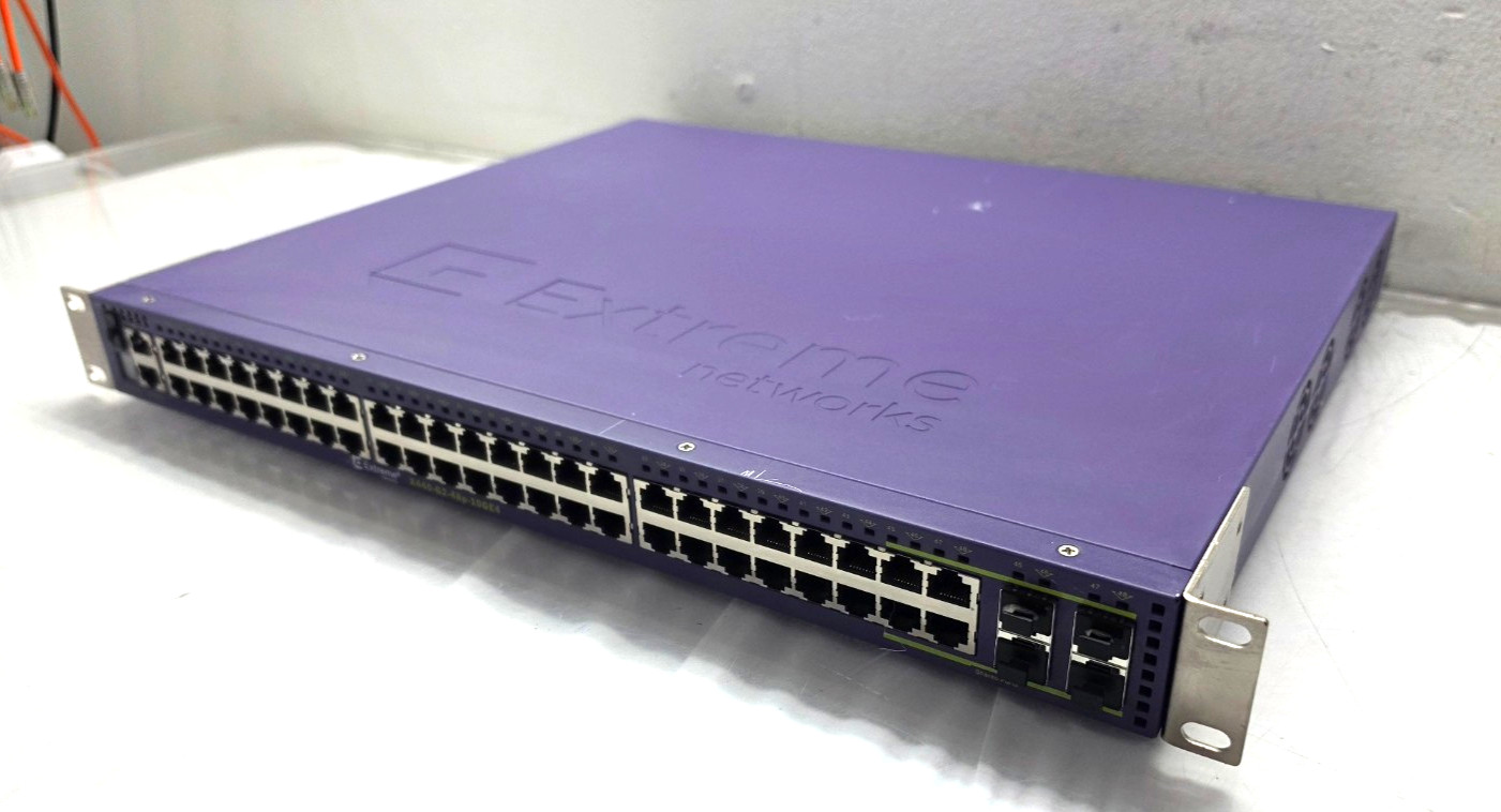 Extreme Networks X440-G2-48P-10GE4 48-Port PoE+ 8x 1G SFP Ethernet Switch 16535
