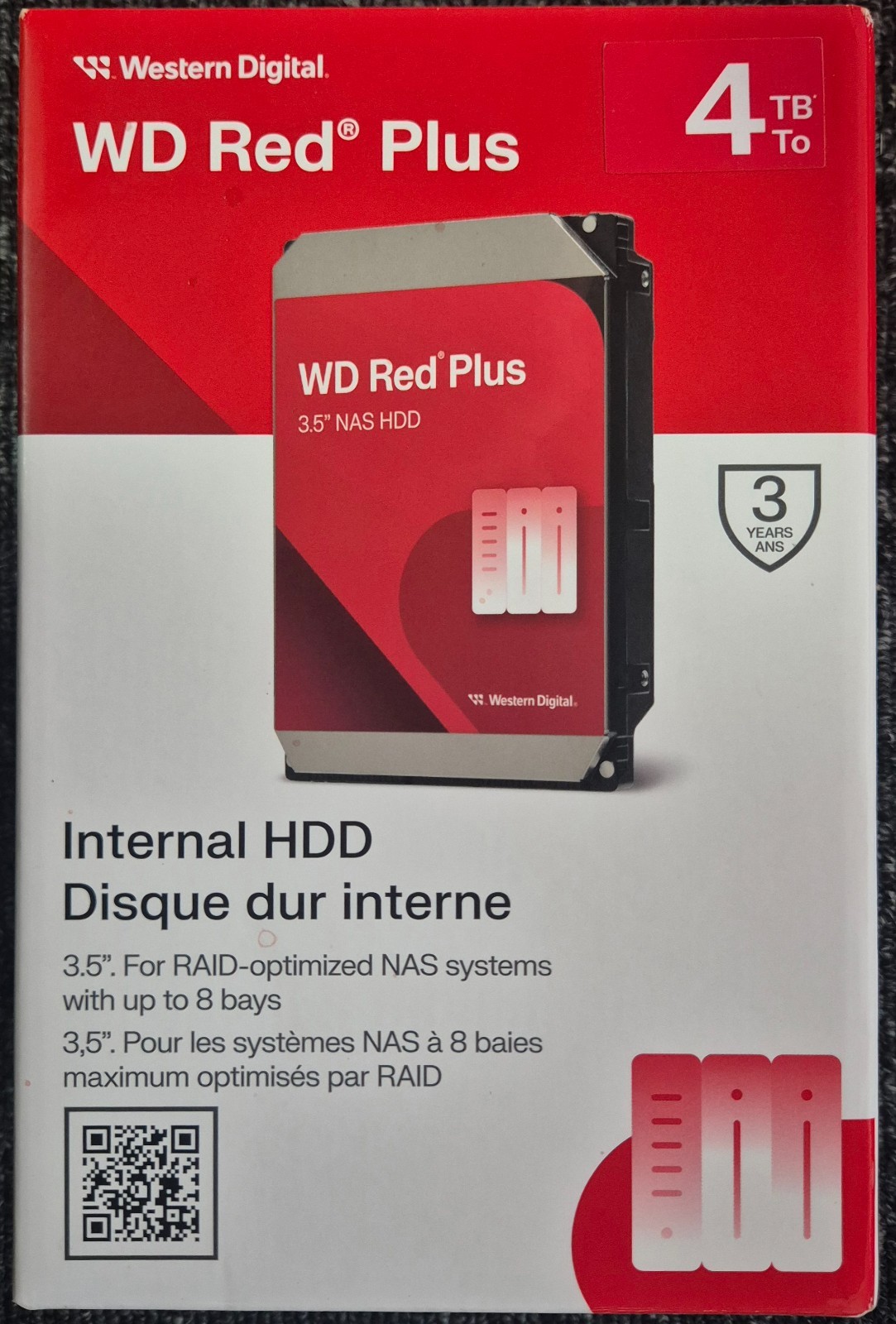 WD Red Plus 4TB NAS Hard Drive 3.5\