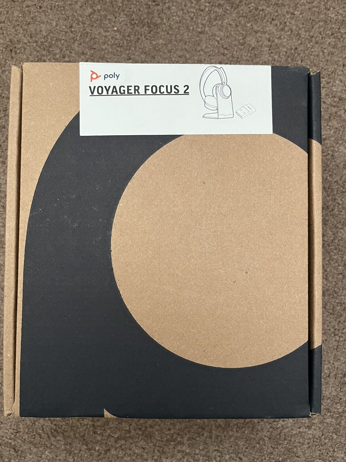 Poly Voyager Focus 2 USB-A Headset With Charging Stand 77Y86AA New In Box