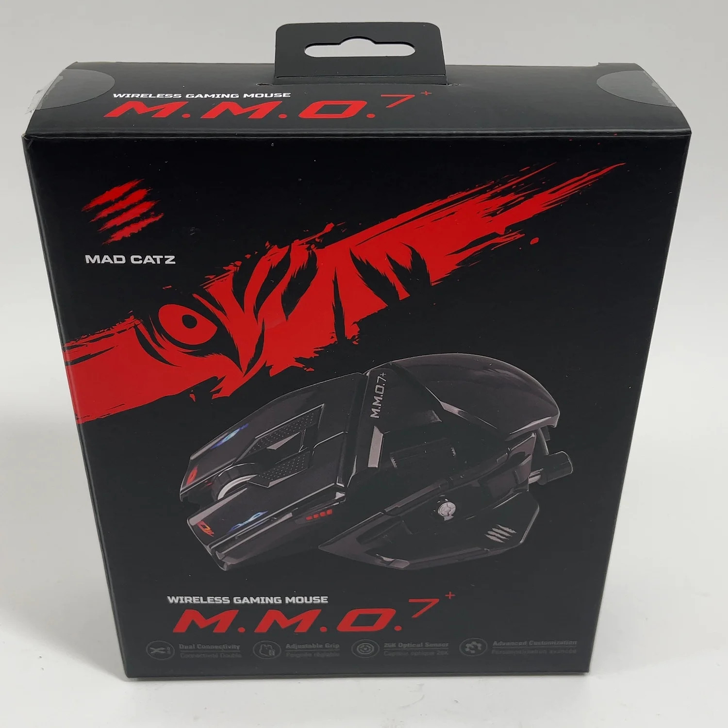 New Mad Catz M.M.O.7+ Wireless Gaming Mouse Black