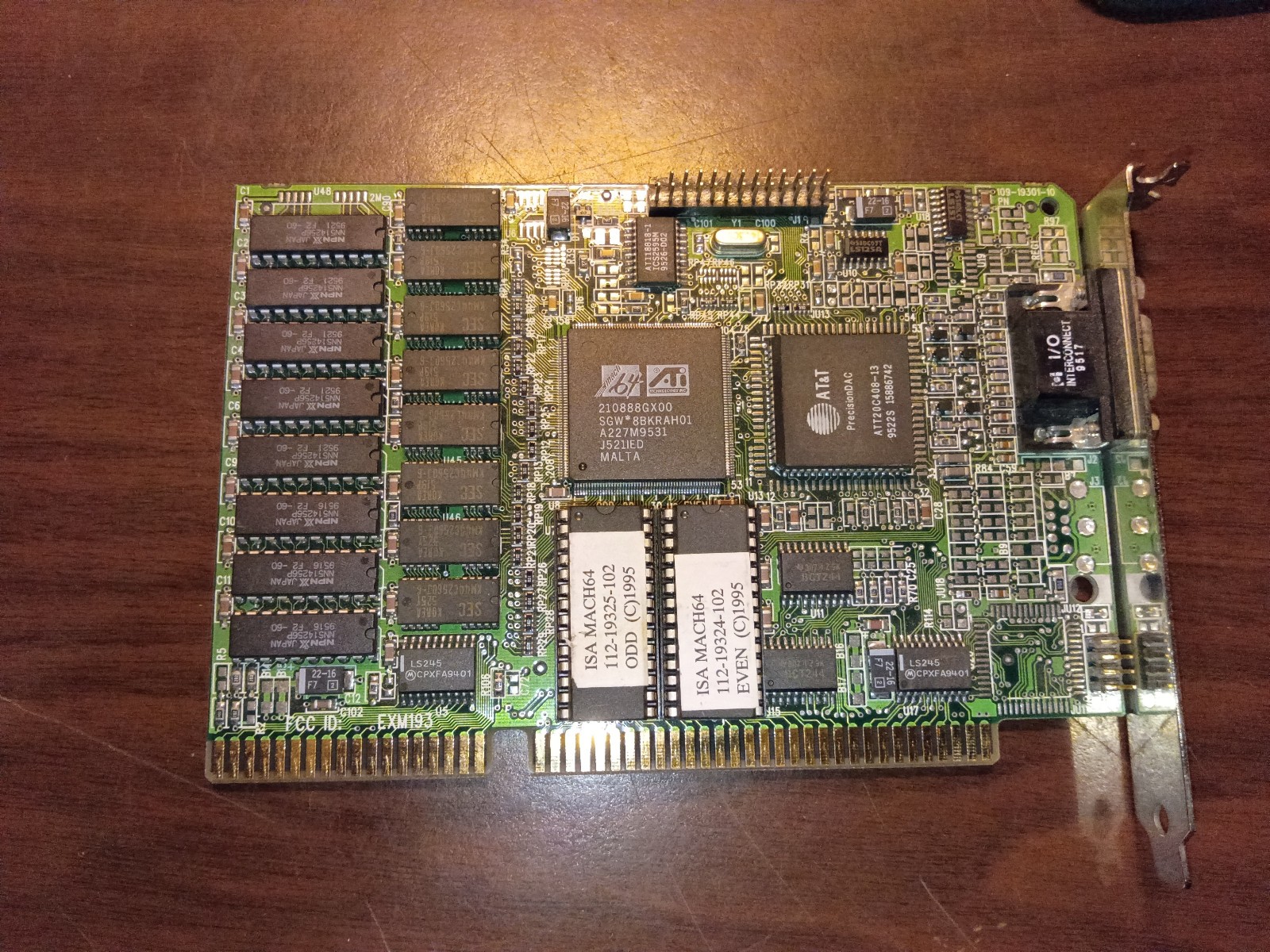 RARE ATI Graphics Xpression ISA 2MB Mach64 GX EXM193 Vintage VGA Card 1995