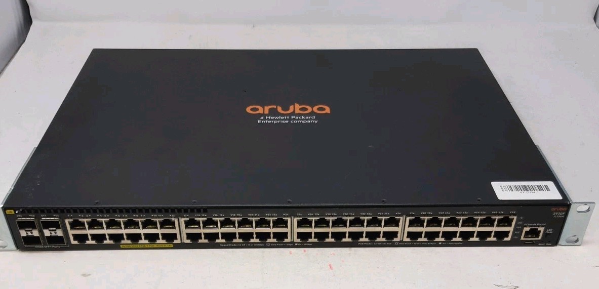 HP ARUBA 2930F JL256A  48G POE+ 4SFP Switch