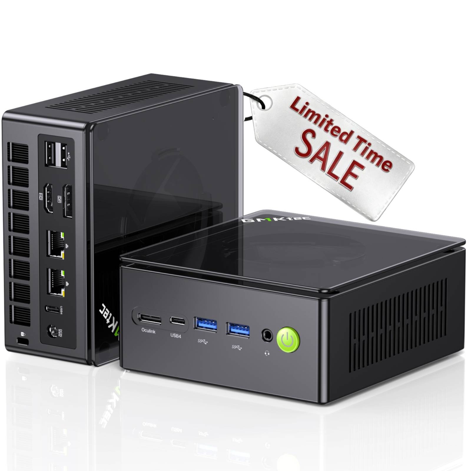 GMKtec Gaming Mini PC AMD Ryzen 7 8845HS Barebones NO RAM NO SSD WIFI 6 BT 5.2
