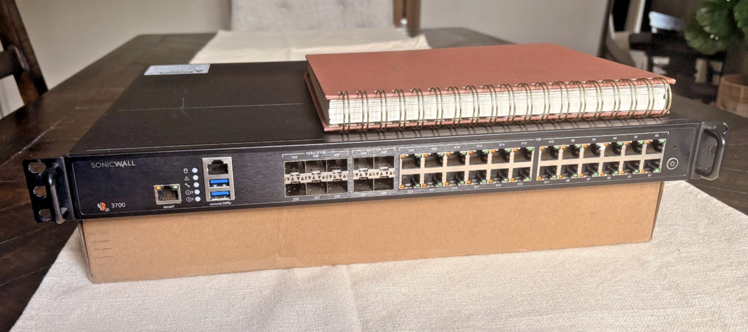 SonicWall NSA 3700 Firewall Appliance