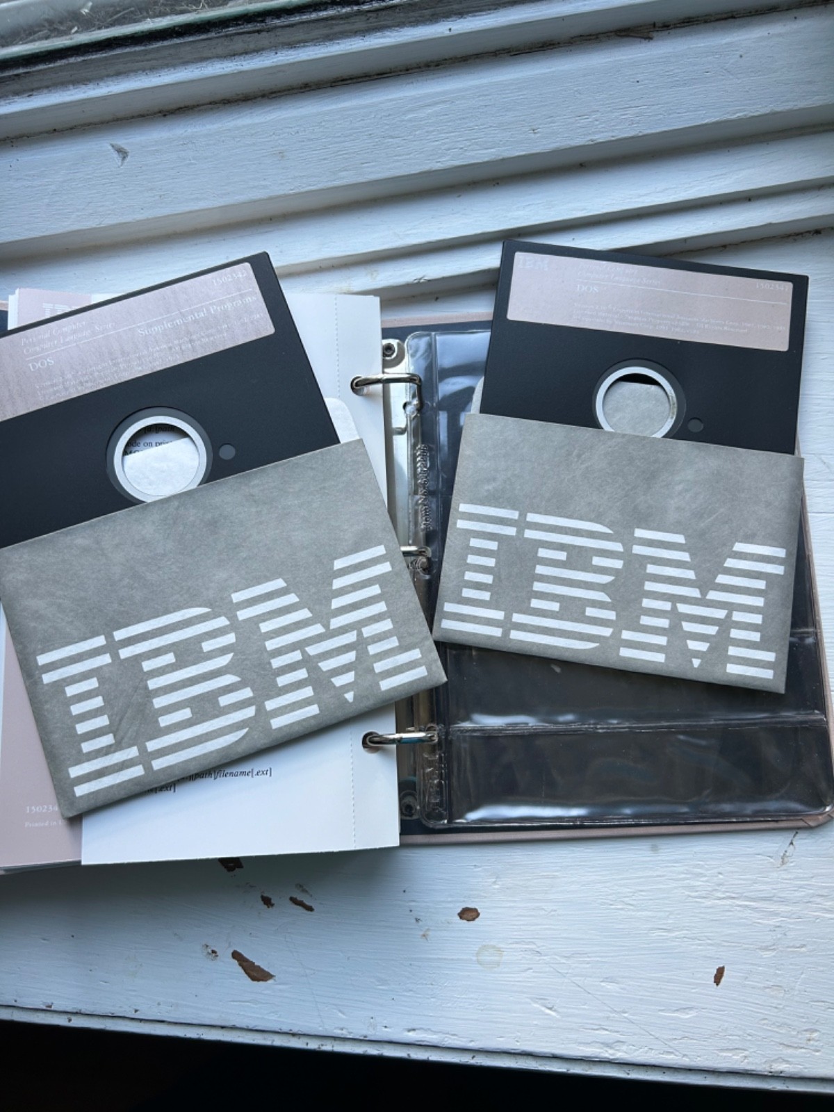 IBM Disk Operating System DOS 2.10 disk and binder lot (6024120)