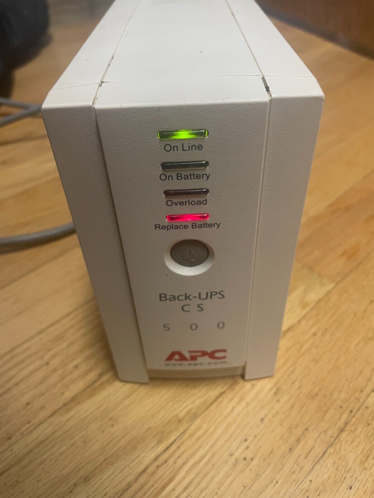 APC UPS CS 500 Back-UPS Backup & Surge Protection BK500 No Battery, Works fine