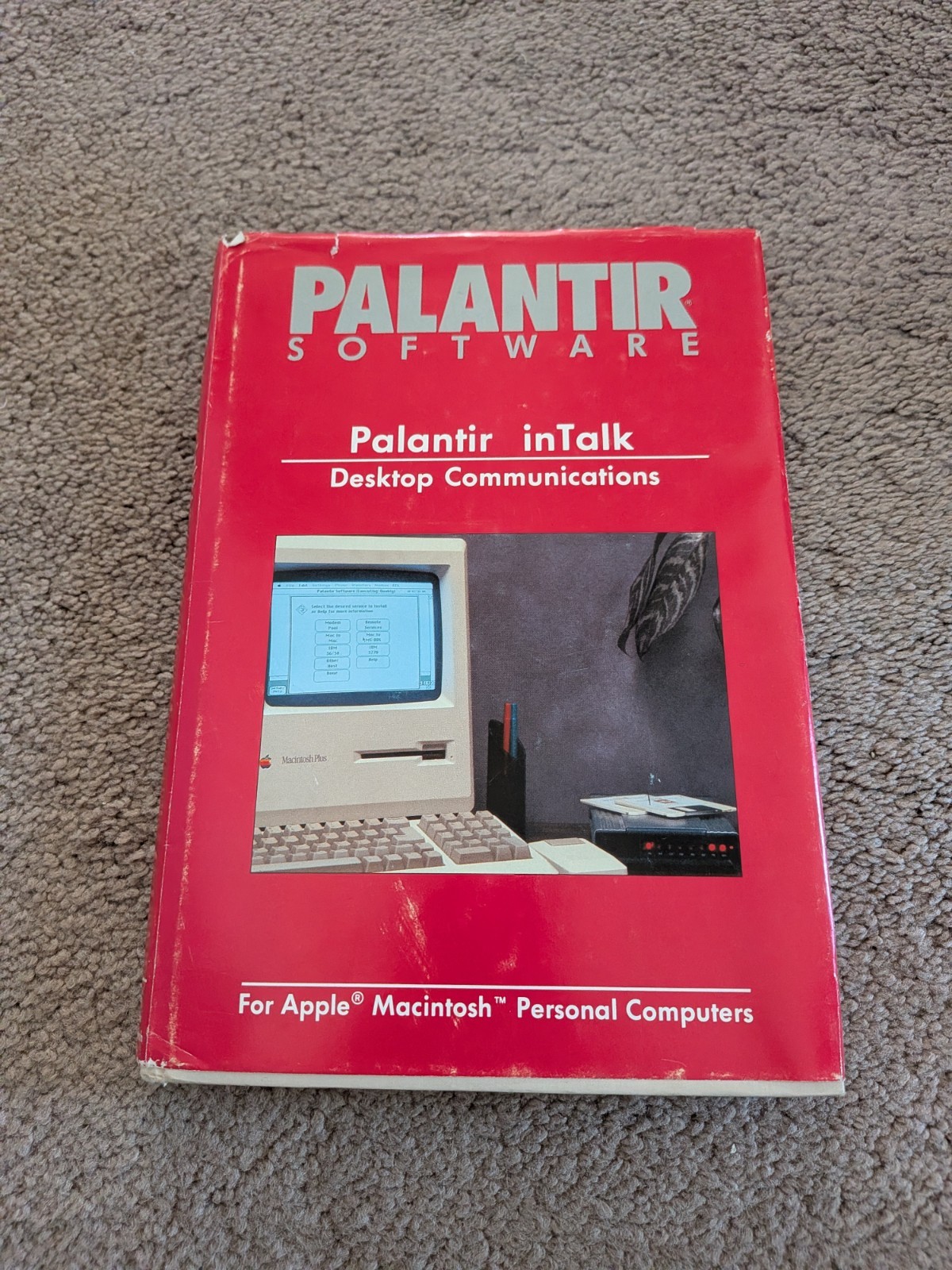 Vintage 1985 Palantir Windows inTalk Software - Rare Binder & Sealed Disks V1.x