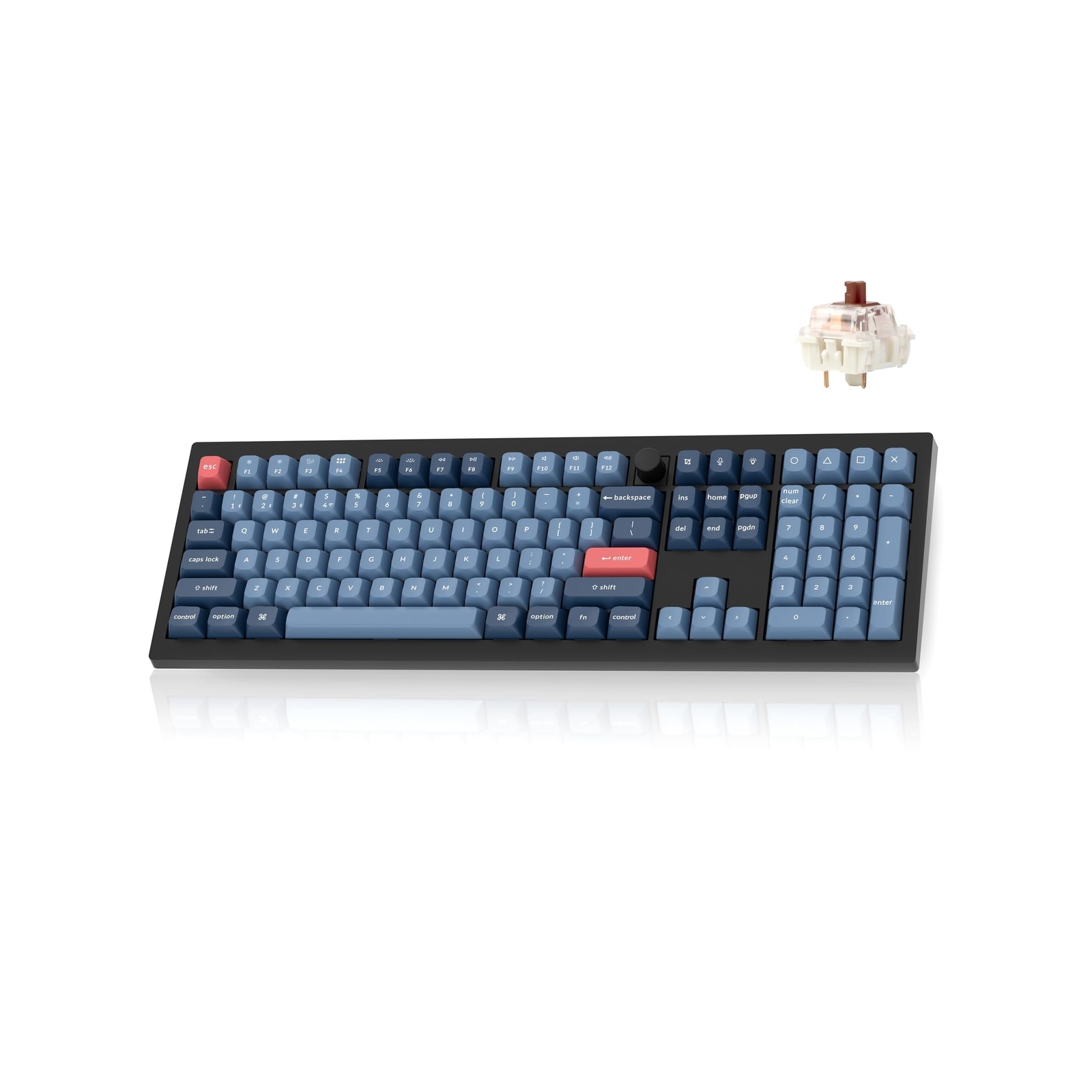 Keychron V6 Max Wireless Custom Mechanical Keyboard, 2.4 GHz Bluetooth QMK Fu...