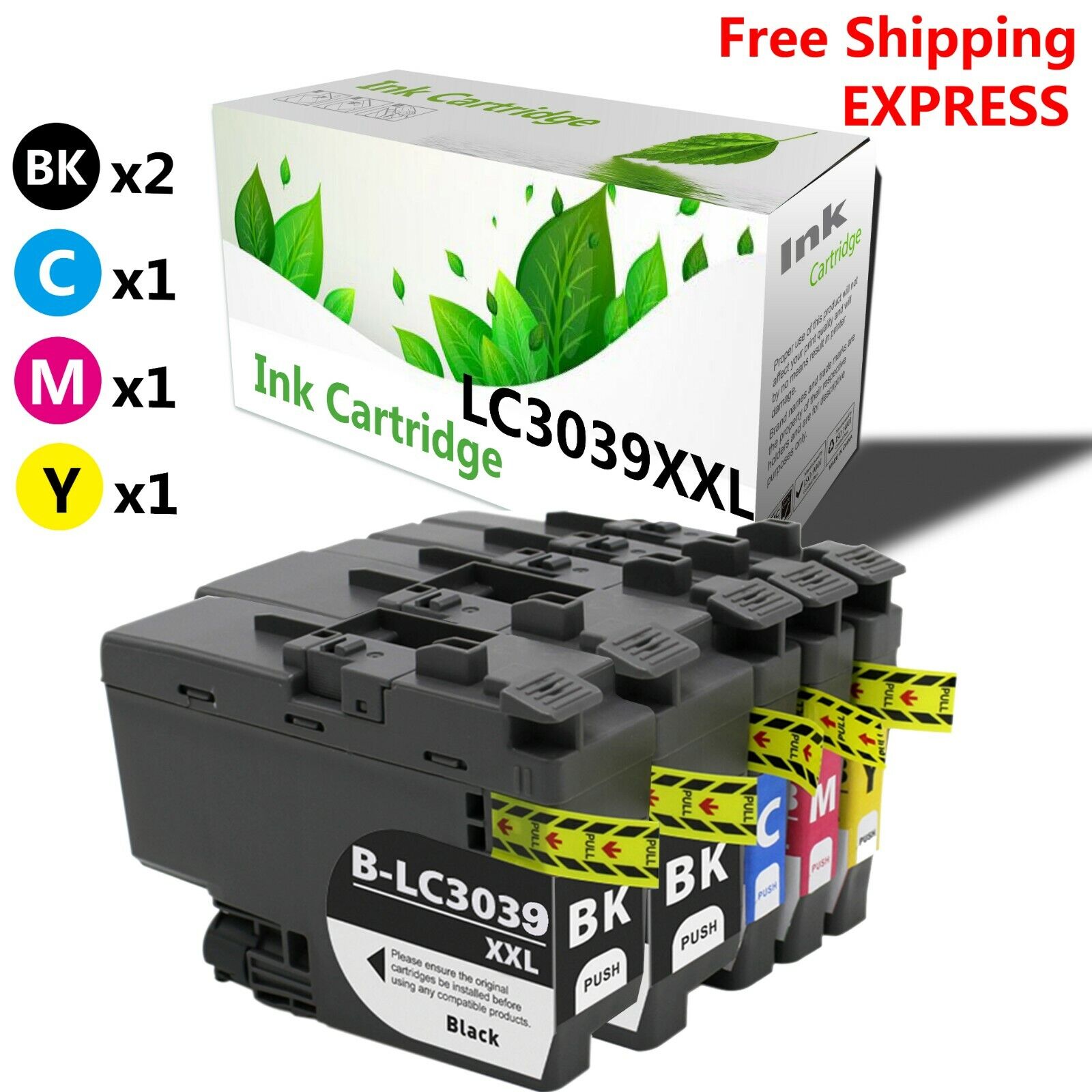 5 PCS LC3039 XXL LC3039XXL Ink Cartridge for Brother MFC-J5945DW MFC-J6545DW