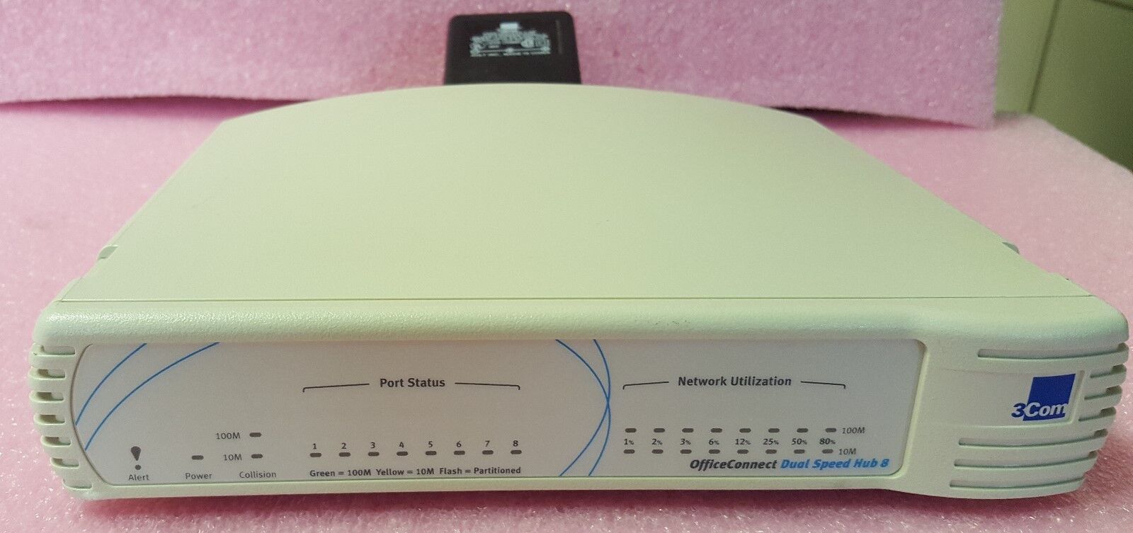 3COM Office Connect Dual Speed 8 Port 1675-010-051-1.01  3C16750B Working,Tested
