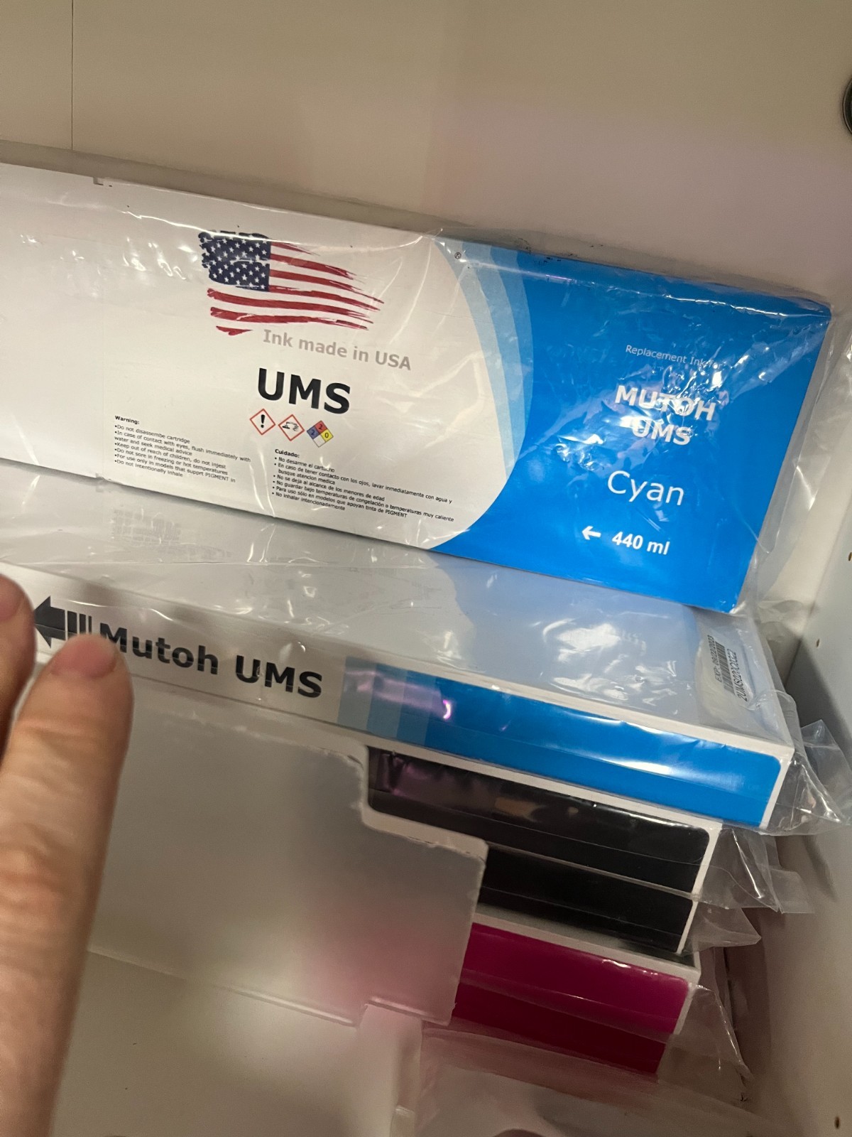 STS Inks Replacement Cartridge for Mutoh Mild-Solvent RJ80MSU 440 ml