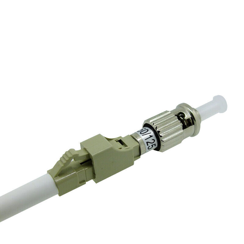 ST Male to LC Female MM OM2 50/125 Fiber Adapter Flange LC-ST Multimode Coupler
