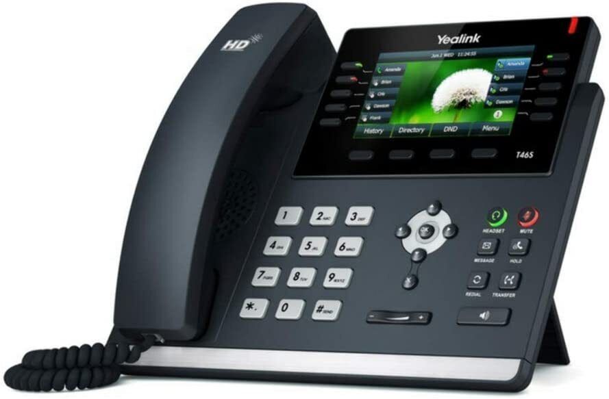 Yealink SIP-T46S 16 Lines 4.3-Inch 480 x 272-Pixel Color Display IP Phone