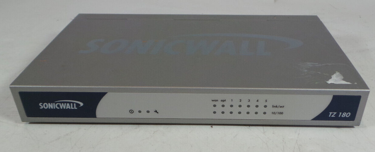 SonicWALL TZ 180 Firewall APL17-049 ** No Power Adapter