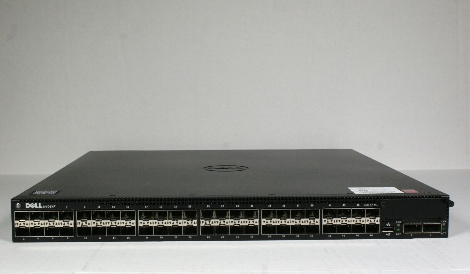 Dell networking 8164F 48 port 10GbE SFP+ Ethernet Layer 3 switch  dual PSU