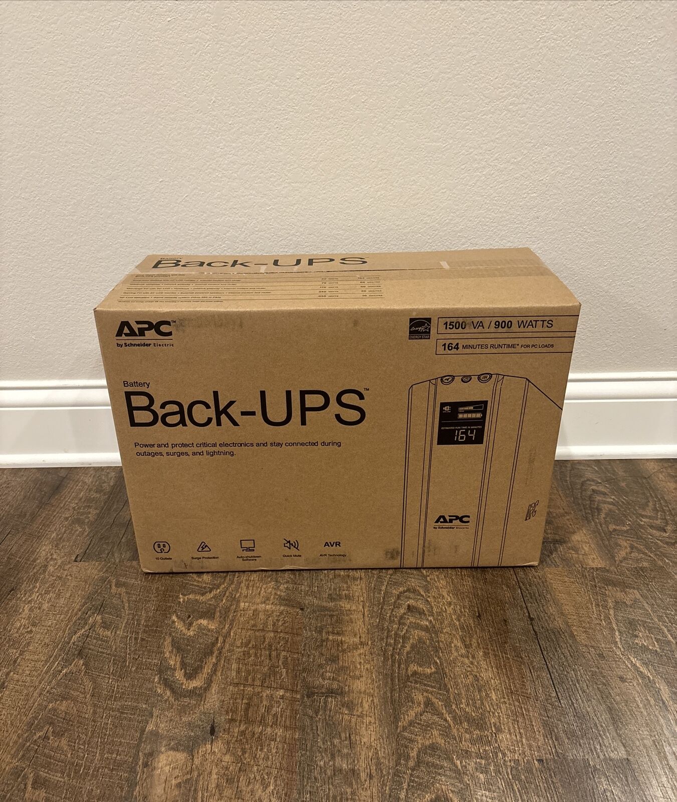 APC UPS 1500VA UPS Battery Backup & Surge Protector BX1500M Backup Battery - New