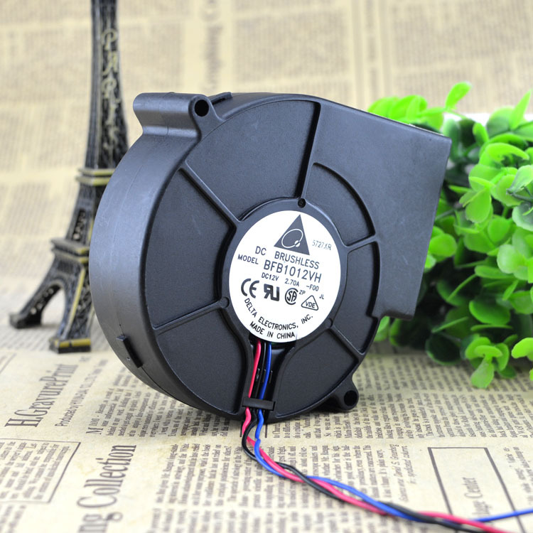 1PC  -12V/2.7A Servers Robotics 35.73CFM  BFB1012VH Squirrel Cage Fans 