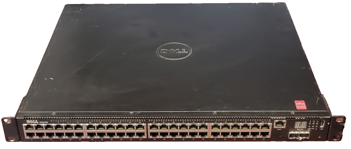 Dell N2048P 48 Port Gigabit Ethernet Switch PoE Network L2 2x 10GbE SFP+ #73