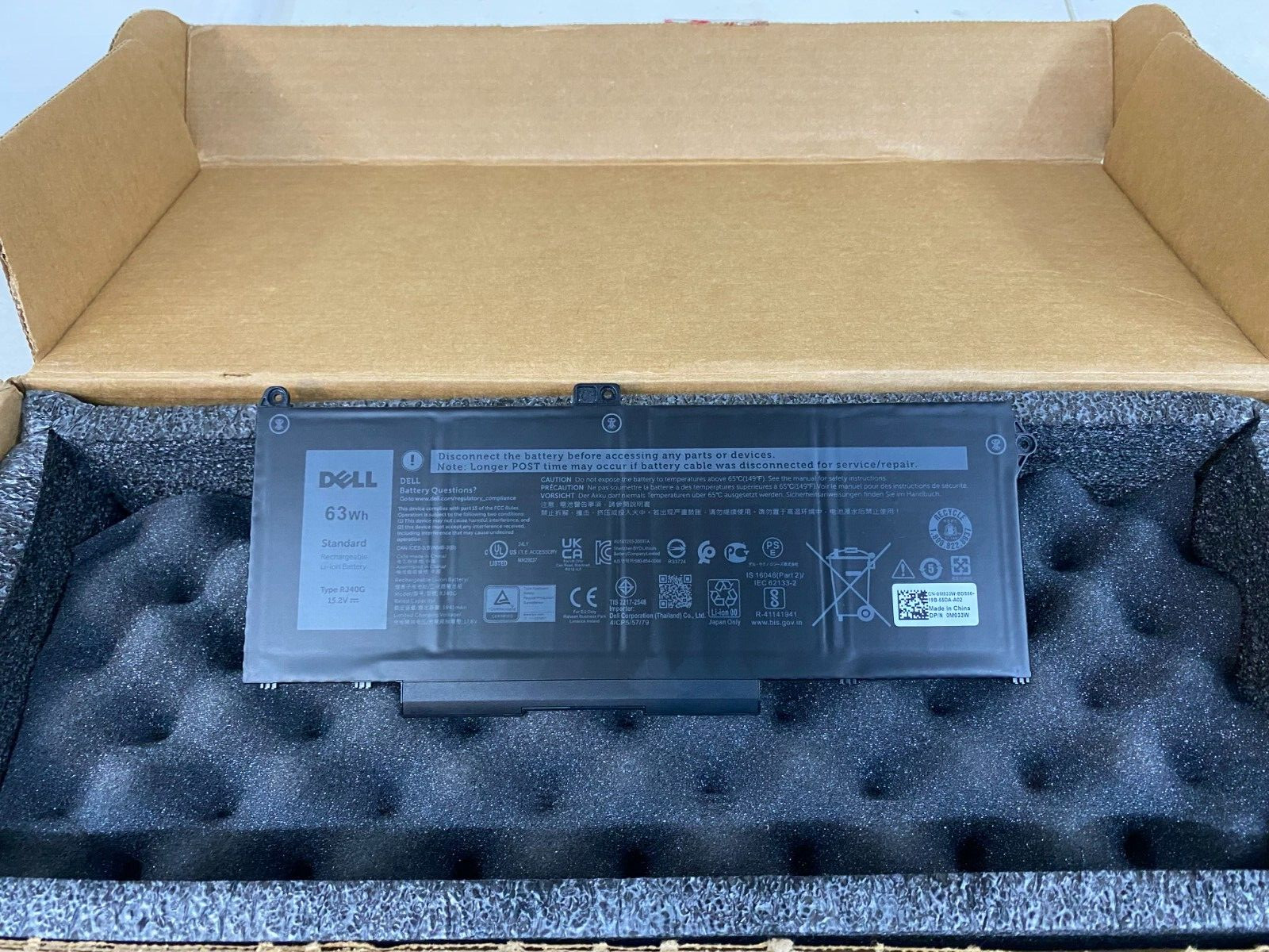 New Genuine OEM Dell Latitude 5420 5520 3560 4 Cell Laptop Battery RJ40G M033W