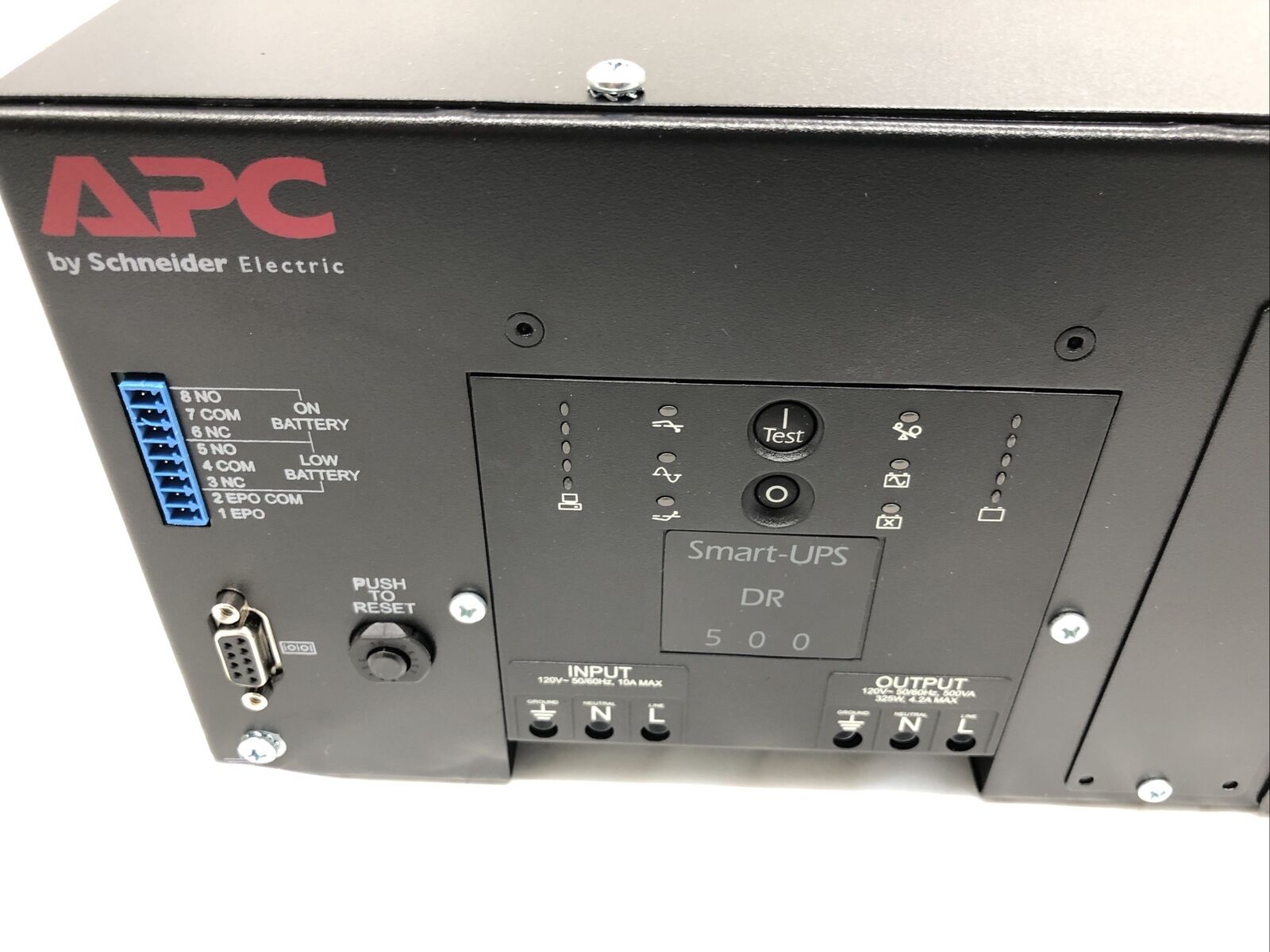 APC by Schneider Electric SUA500PDR DIN Rail Panel Mount Indst UPS 500VA 120V