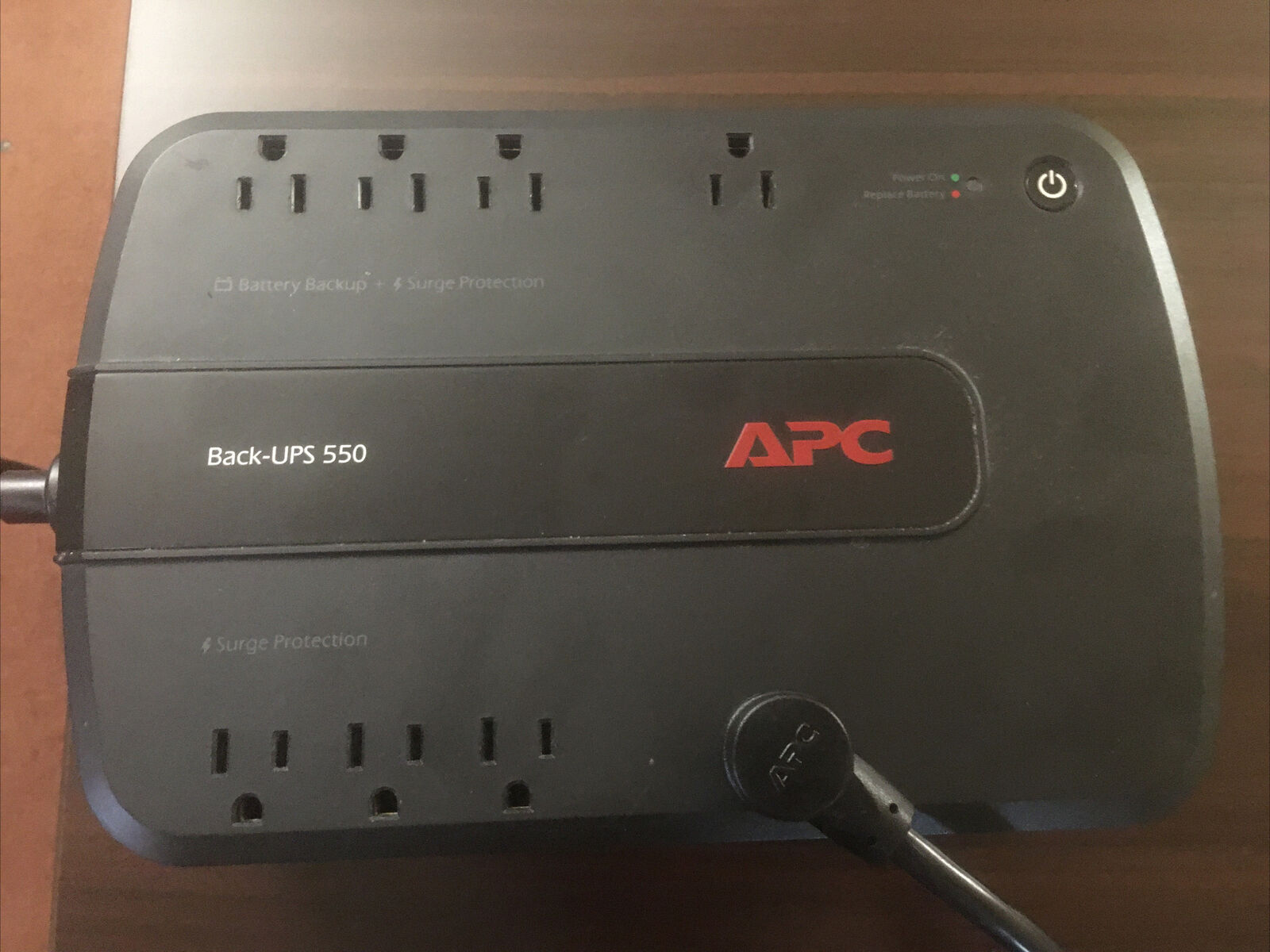 APC Back-UPS ES 550 BE550G 8-Outlet Battery Back Up Surge Protector, No Battery
