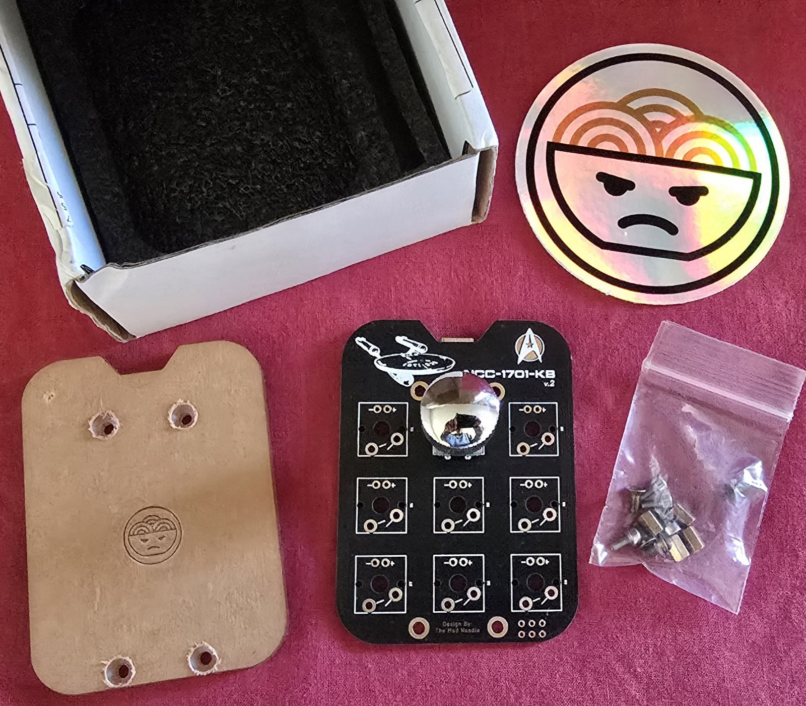 The Mad Noodle NCC-1701-KB Star Trek Mechanical Macropad Kit - Rare QMK DIY