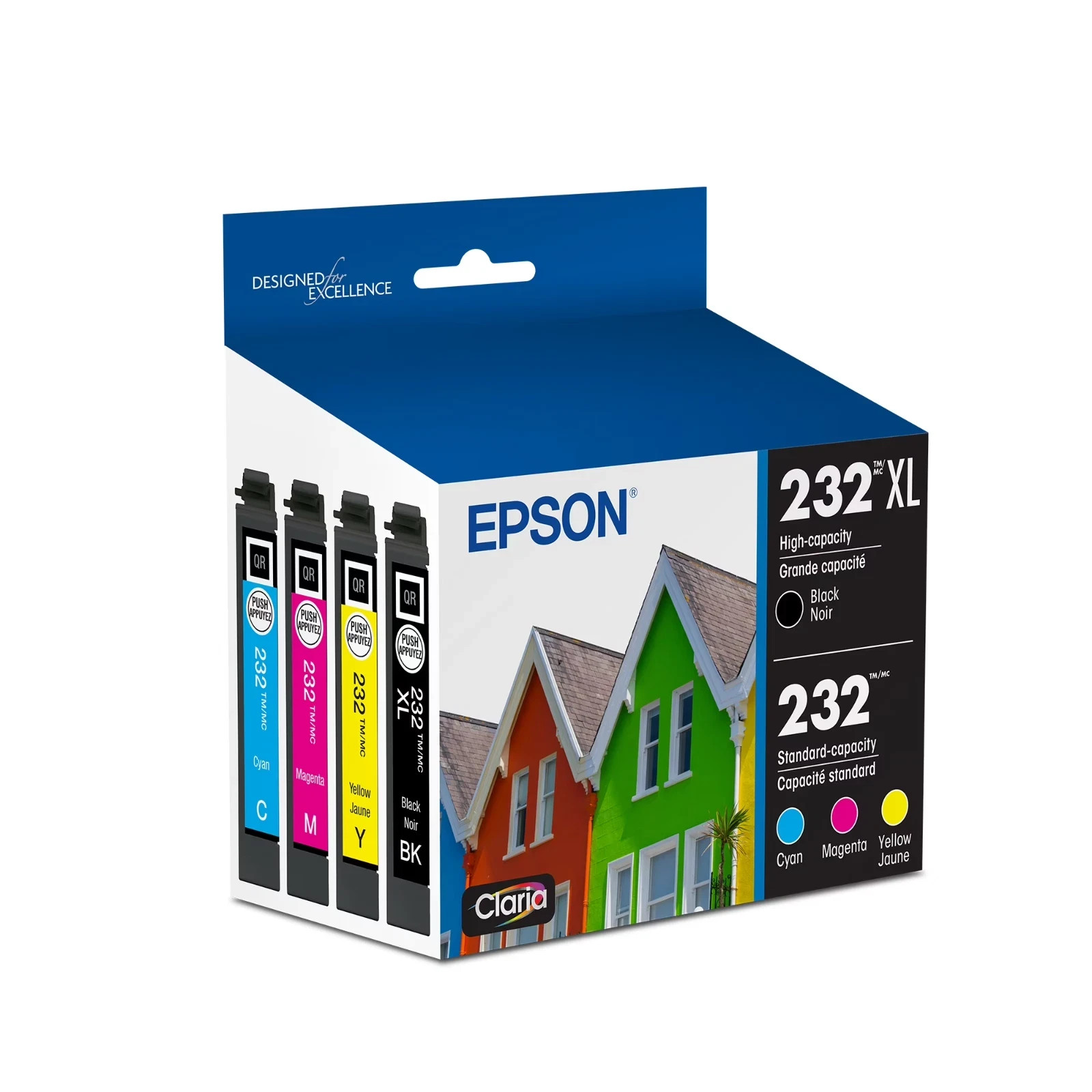 Epson 232XL Ink Combo Pack Black & Color WF-2930 WF-2950 