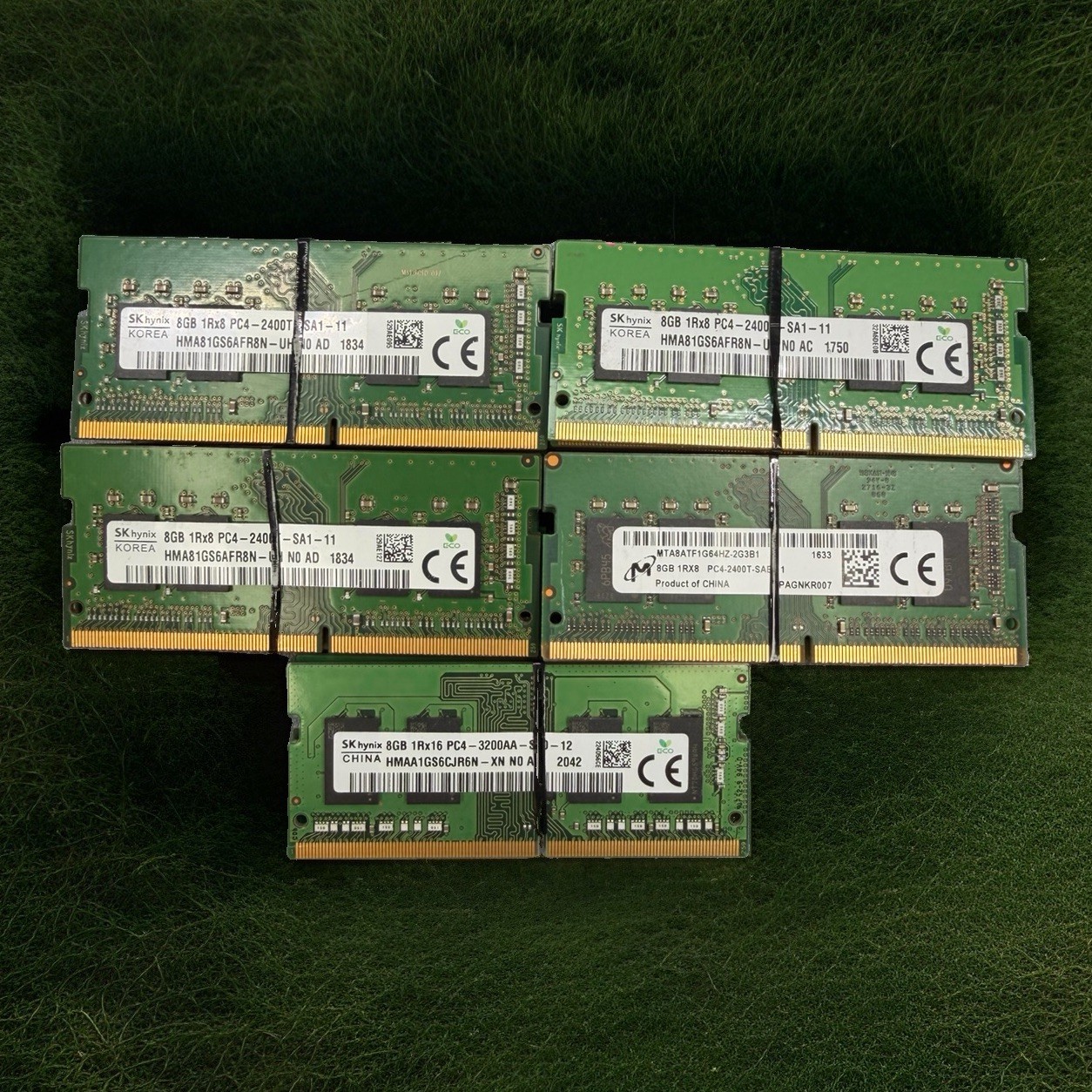 (LOT OF 50) *MIXED BRANDS* 8GB PC4 DDR4 *MIXED SPEEDS* SODIMM Laptop RAM Memory