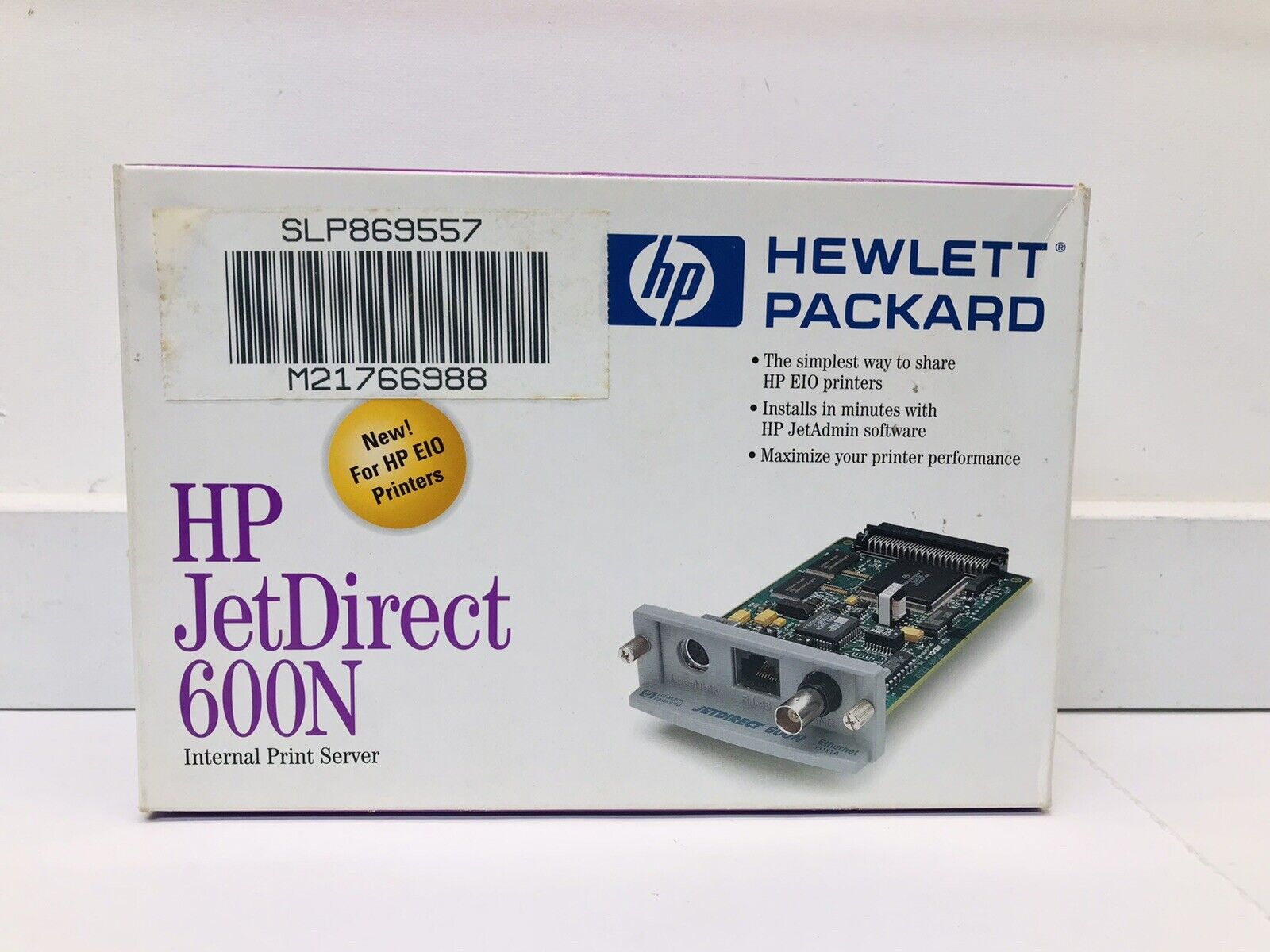 HP JetDirect 600N 10/100TX Printer Server J3113A EIO Printer Network Card / 628a