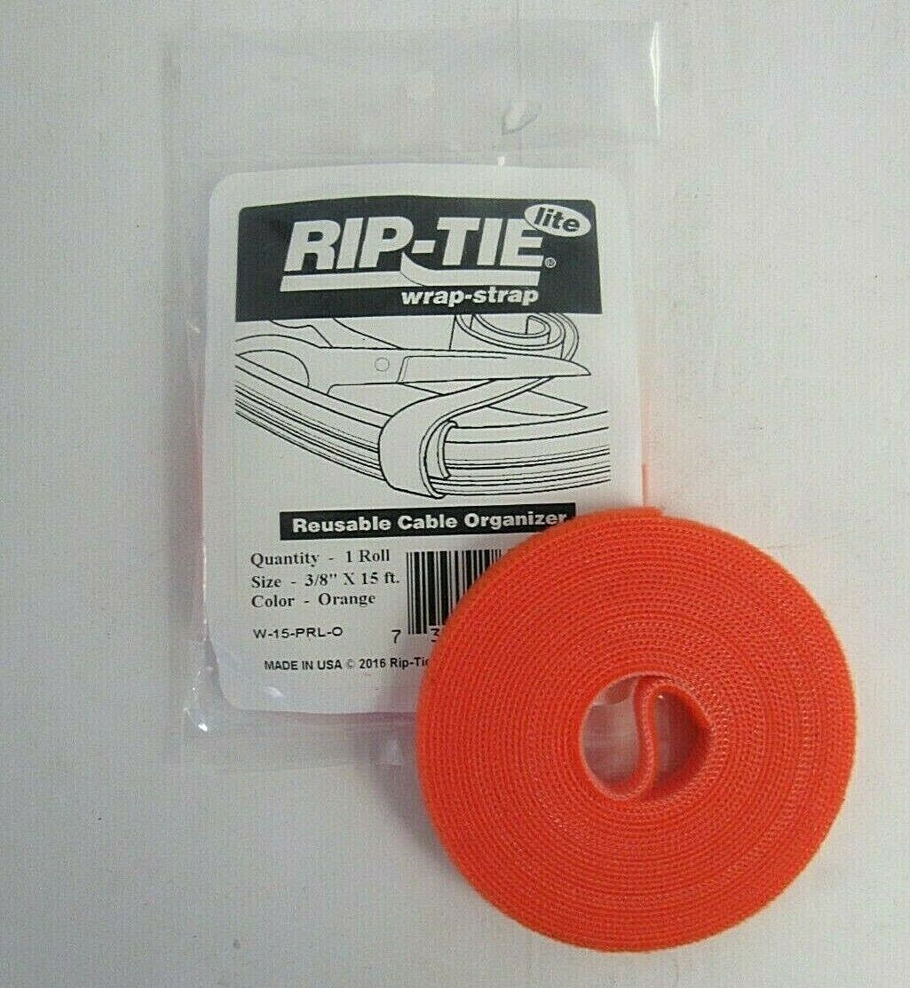 Rip-Tie Lite Wrap Strap Reusable Cable Organizer Roll 3/8\