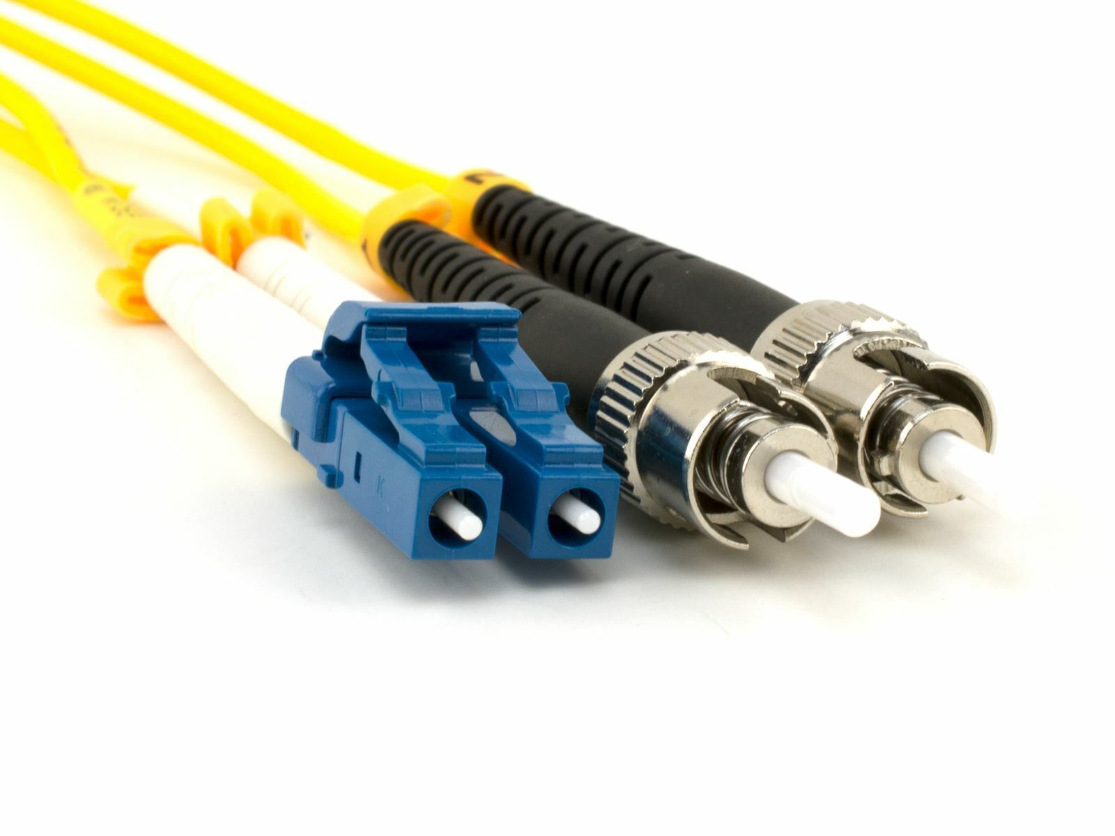 20 PACK LOT 10m LC-ST Duplex 9/125 OS2 Singlemode Fiber Cable OFNR Yellow 33FT