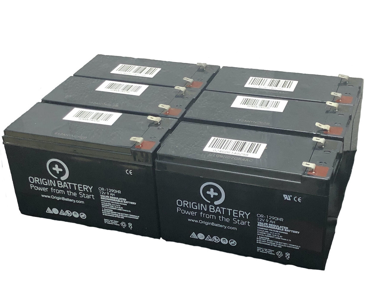 Liebert PS2-72VBATT Battery Replacement - 6 Pack 12V 9AH High-Rate Series