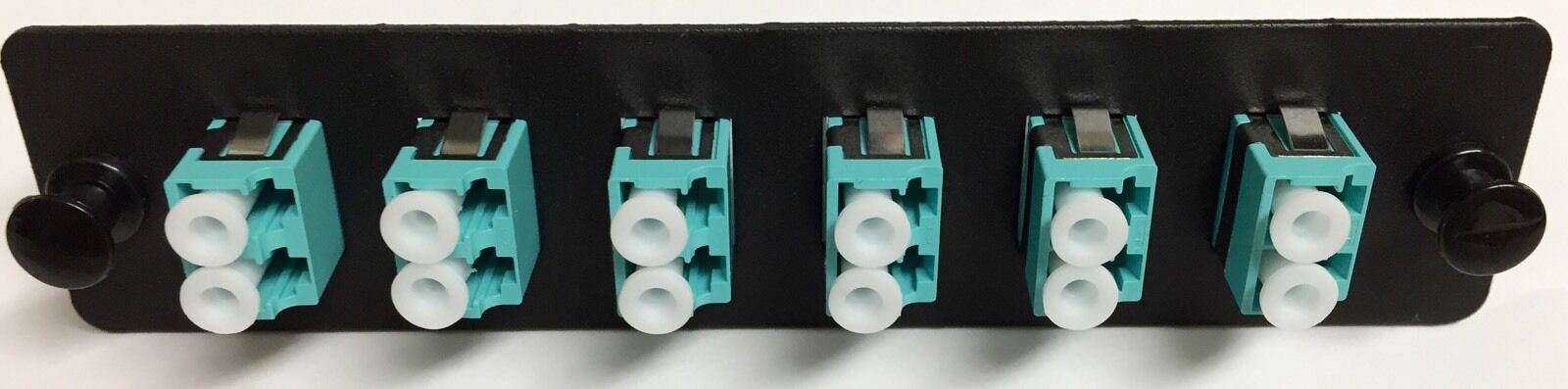 Fiber Optic Adapter Panel, 10 Gig Multimode, 6 LC Duplex, 12 Ports om3 - 8731