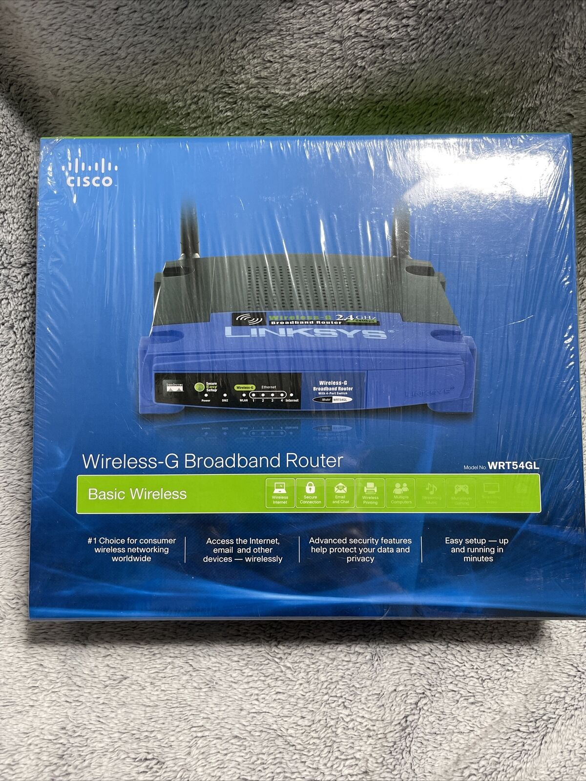 Linksys WRT54GL 54 Mbps Wireless-G WiFi Router Brand New Sealed