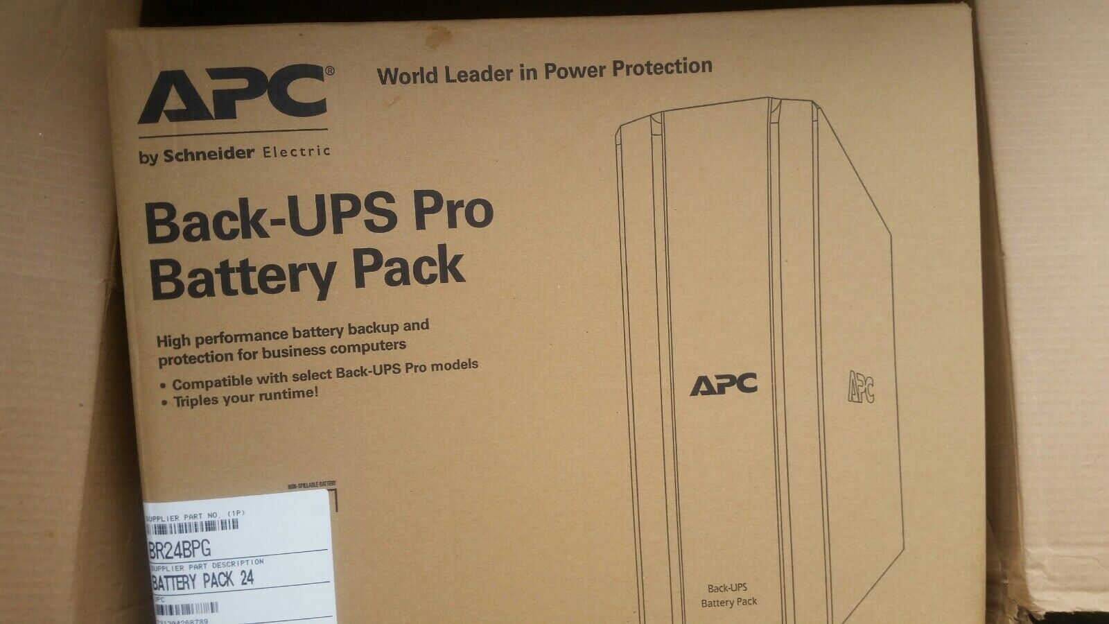 APC BR24BPG Back-UPS Pro External Battery Pack (for 1500VA Models)made in  2017
