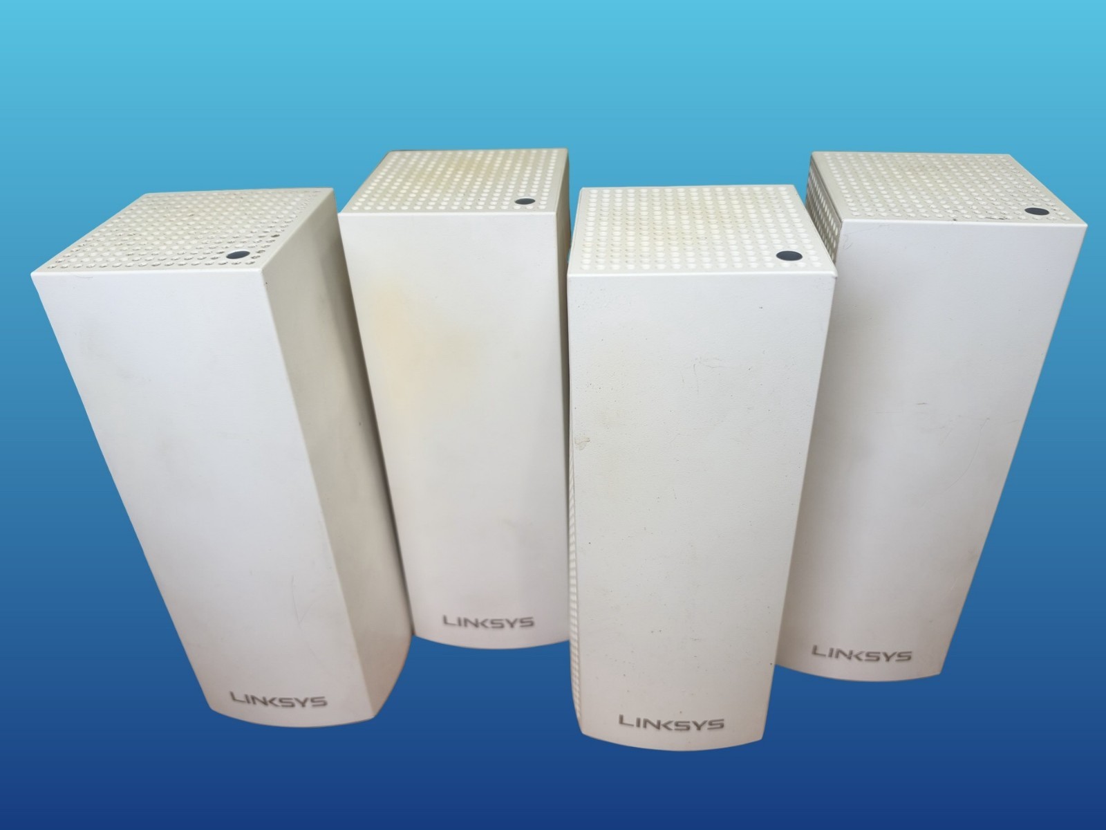Linksys Velop WHW03 Tri-Band Mesh Wi-Fi Nodes, Lot of 4 - AC2200