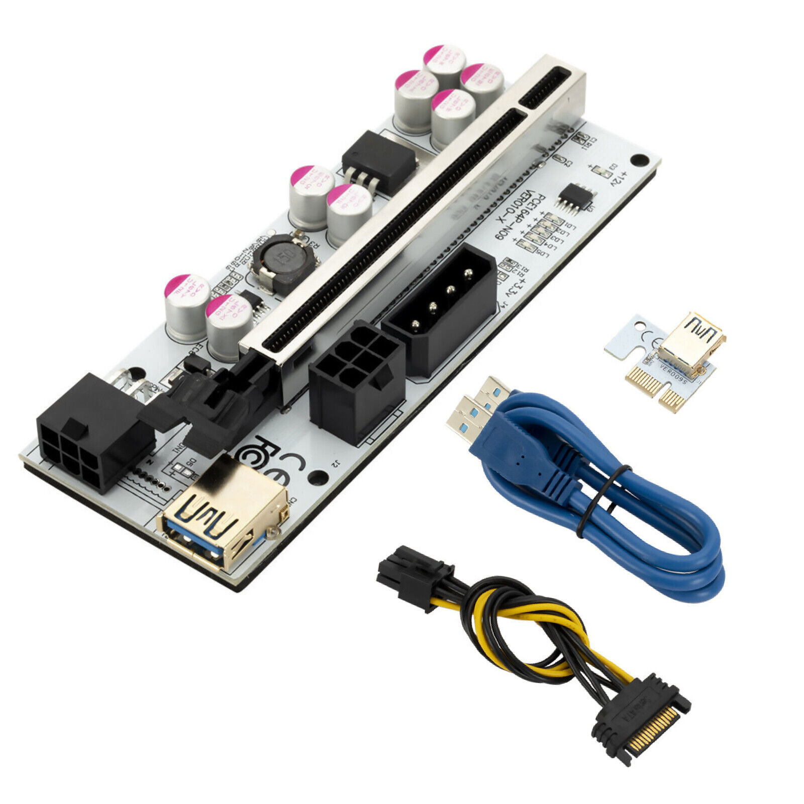 PCIE 1xTo 16x USB3.0 GPU Riser Extender Adapter Board Cable PCI-E Riser VER010-X