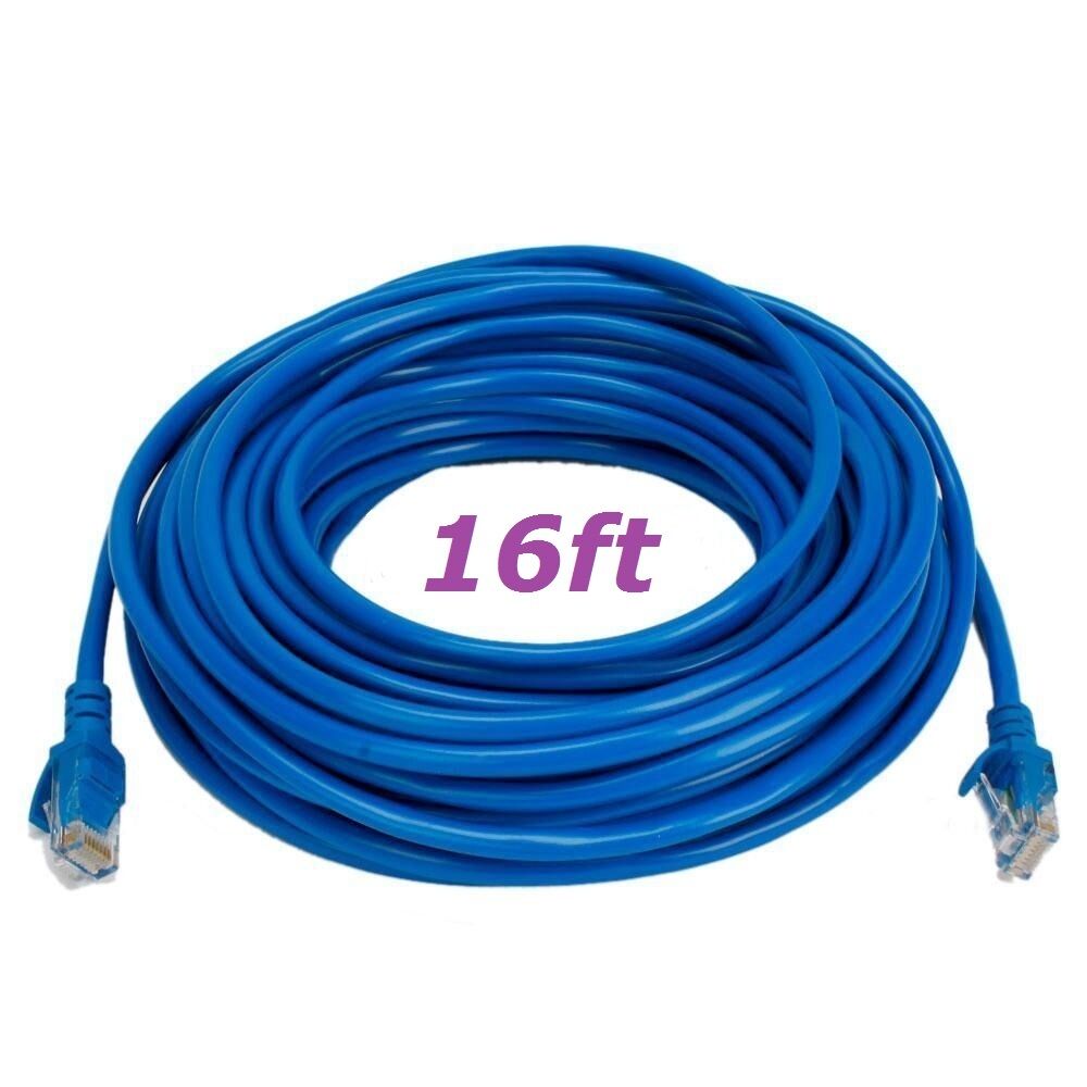 CAT5 CAT5 RJ45 Ethernet LAN Network Patch Cable For PS XBox Internet Router Blue