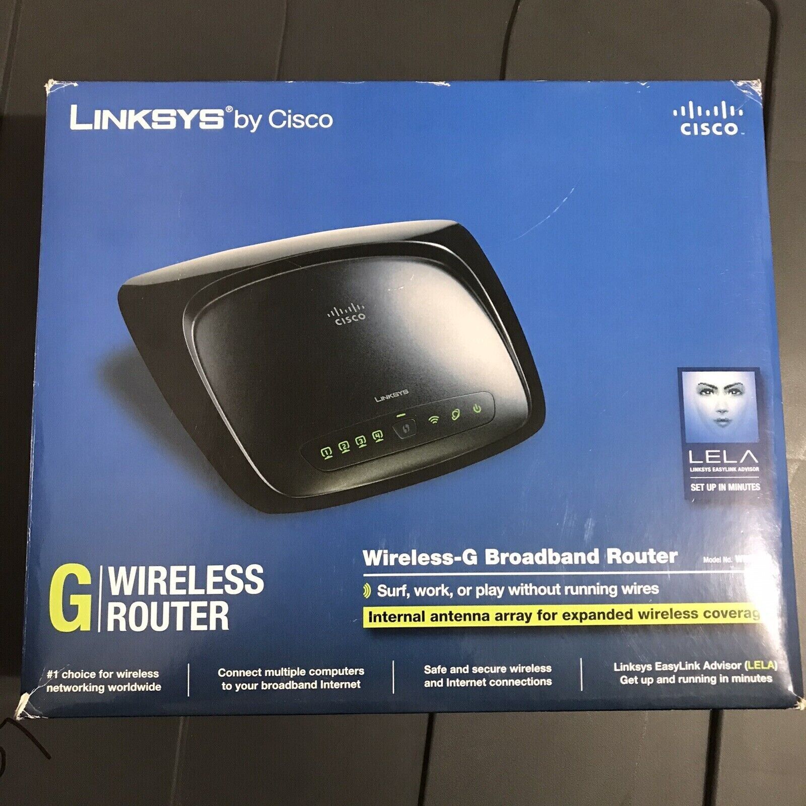 LINKSYS Cisco Model WRT54G2 Wireless G Broadband Router Wi-Fi Fully Tested