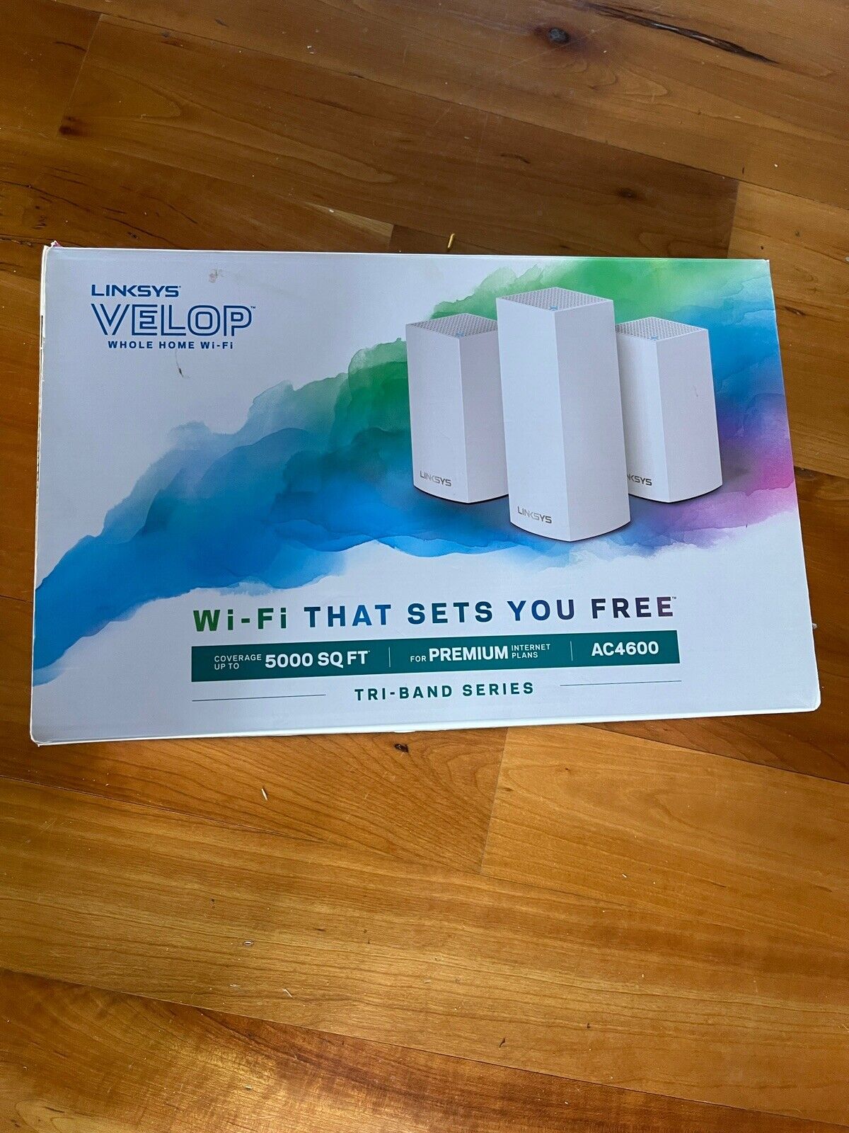 New Linksys Velop AC4600  Mesh Wi-Fi System, VLP0203-BF, 3 Nodes Pack