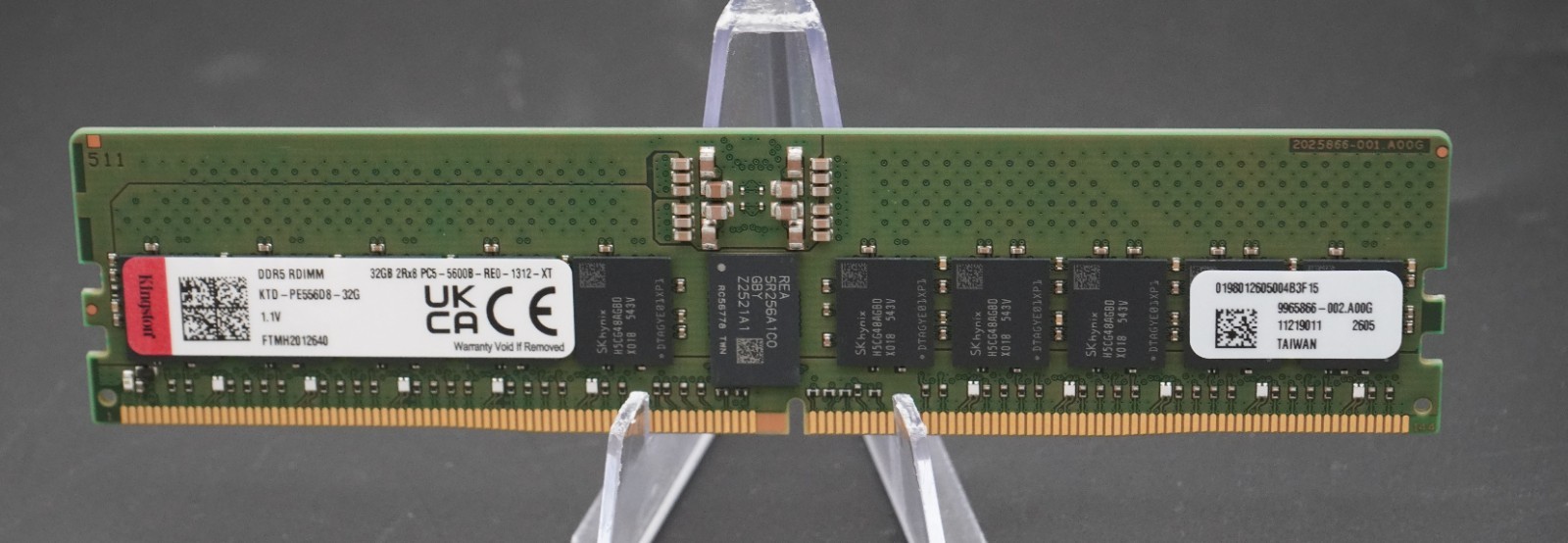 Kingston 32GB 2Rx8 PC5-5600B ECC RDIMM Server RAM KTD-PE556D8-32G