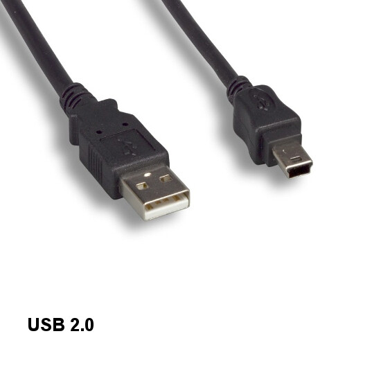 Kentek 6\' USB 2.0 Type A to Mini B 5Pin Cable for PS3 Controller Camera PDA MP3